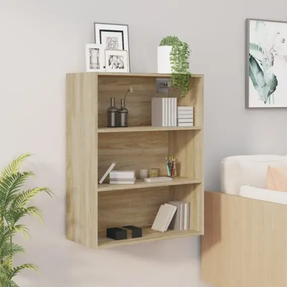 Ostatnie sztuki Szafka wisząca, dąb sonoma, 69,5x32,5x90 cm Lumarko! - Hurtownia wielobranżowa Lumarko